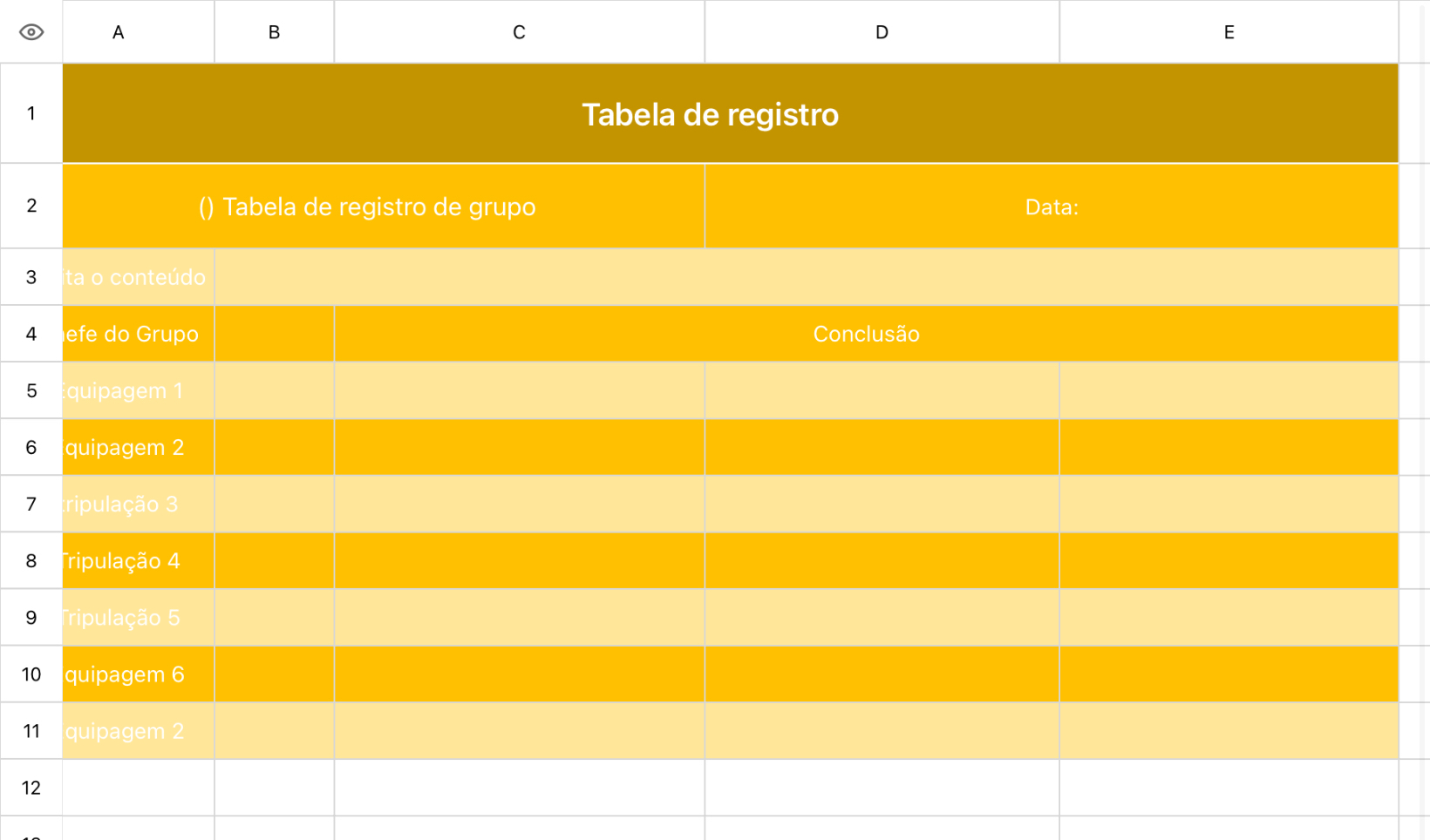 Os alunos recitam a folha de registro